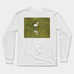 Great Egret, Wild Birds, Wildlife Gifts Long Sleeve T-Shirt